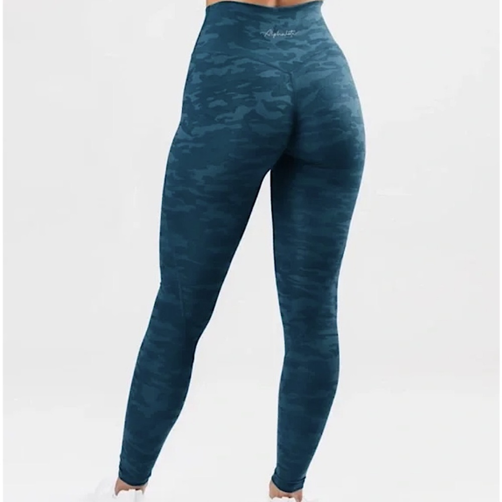 Alphalete Surface Power Legging Delta Blue Camo